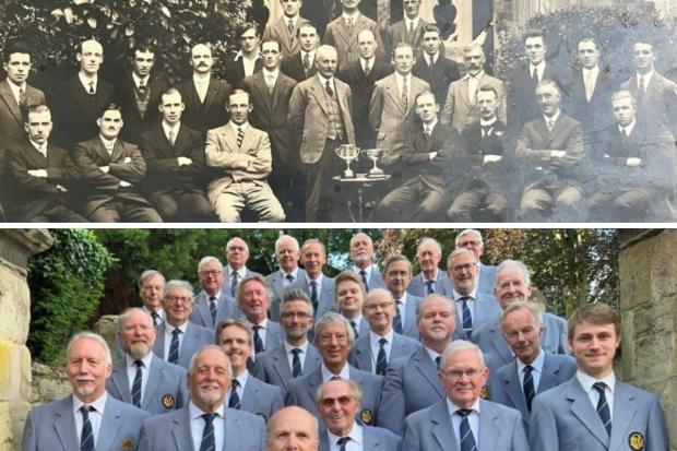 Malvern's male voice choir then and now