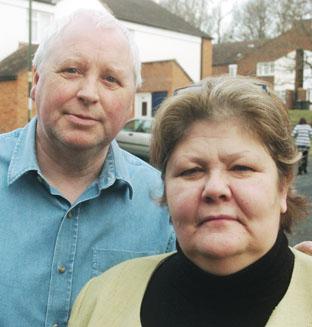 Quit party: Councillors Peter and Helen Dyke. Buy photo: 111160L