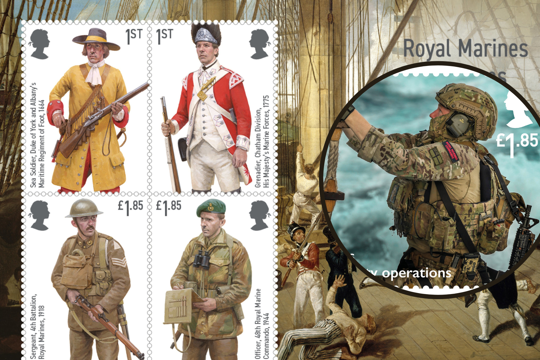 Royal Mail reveals stamps in honour of the Royal Marines - Vimarsana News