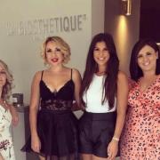 Staff at Stacey McKnight Hairdressing in Blakedown. Heather Lee-Brookes, Emma Richardson, Stacey McKnight and Chloe Moraity.