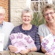 Delighted: Bewdley Festival organisers, from left, Roger Key, Kathryn Key and Carole Swingler, with the festival programme.