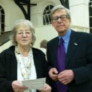 Left to right: President Janet Ince with Dr Mark Baldwin