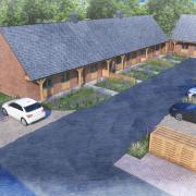 An artist's impression of the new bungalows
