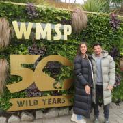 Peter Andre and his wife Emily at West Midland Safari Park