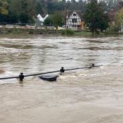 IN PHOTOS: River levels rise dramatically in Bewdley after Storm Babet