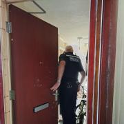 Police secured the property after reports of drug use and crime