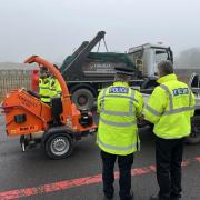 Police were checking vehicles as part of a road safety initiative