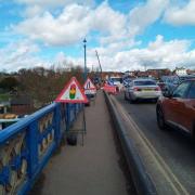 Two-way traffic lights in place on Stourport Bridge