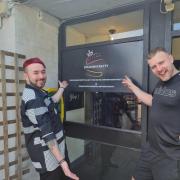 Ben Roberts and Mike Roberts outside the new pub restaurant
