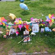 The tributes have been left on Comberton Hill