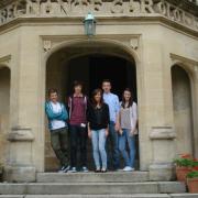 Students Callum Jones, Evan Jones, Jess Homan, Jack Beadsworth, Anna Burley (all aged 15, from Baxter College) at Oriel