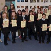 Learners from across KS3-5 photography competition certificates
