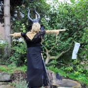 Paying homage to fantasy film Maleficent. Pic by Lisa Bedi