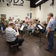 KODS in rehearsals for Brassed Off