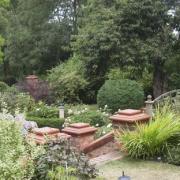 Restored garden: High Bank in Bewdley has a summerhouse and water features.