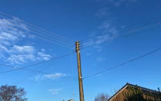 There is a power cut in Hartlebury this morning