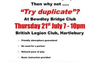 Bewdley Bridge Club welcomes new members