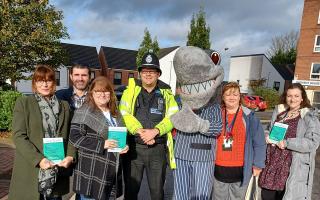 The Community Housing team joined forces with the local police to help spread awareness of loan sharks