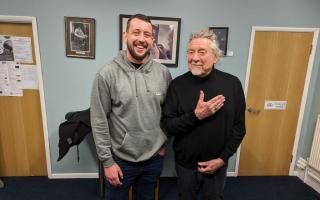 Robert Plant with Good Shepherd CEO Tom Hayden