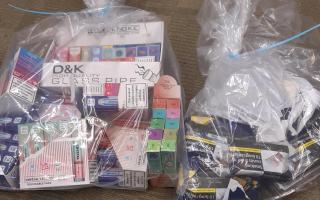 Trading Standards seized the illegal products on its third visit since August