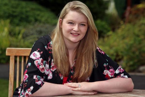 BRAVE TEENAGER: Bereaved Holly Andrews, 16, is fundraising for Kemp Hospice. 351408J